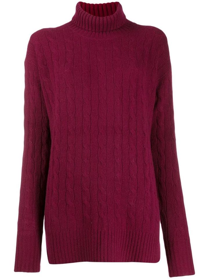Polo Ralph Lauren Oversized Roll-neck Sweater - Red