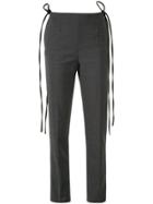 Mm6 Maison Margiela Tie-side Tailored Trousers - Grey
