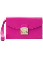 Furla M Metropolis Envelope Bag - Pink & Purple