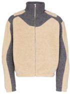 Gmbh Ercan Two-tone Fleece Jacket - Neutrals