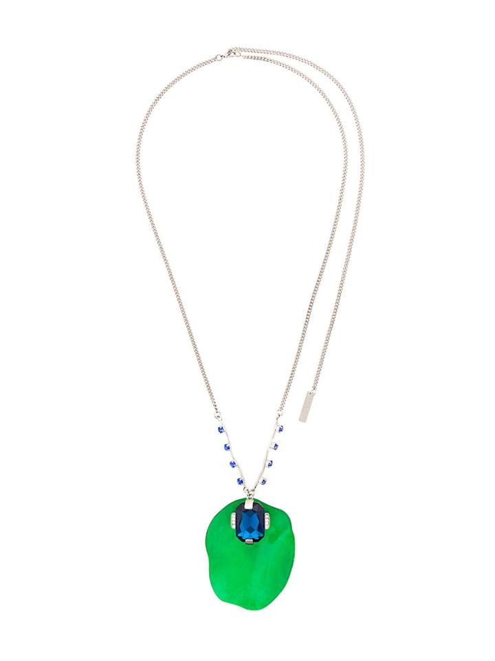 Marni Abstract Pendant Necklace - Metallic