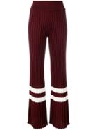 Golden Goose Stripe Trim Trousers - Red