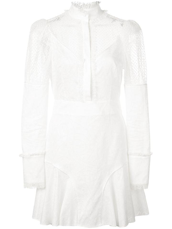 Alexis Madilyn Lace Panel Dress - White