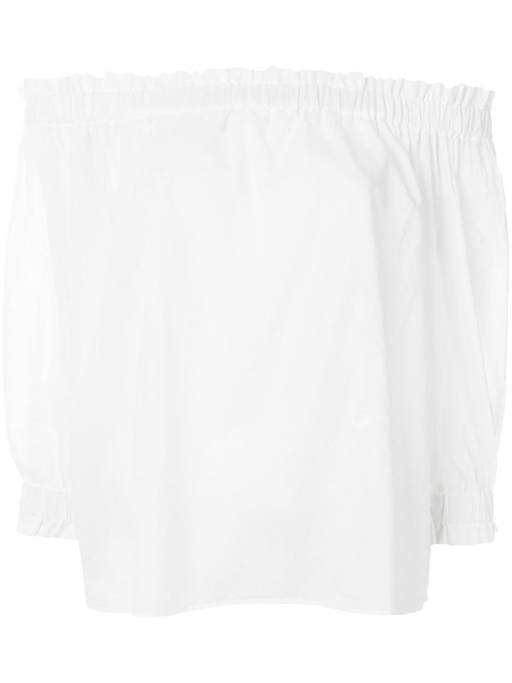 Emporio Armani Off The Shoulder Blouse - White