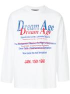 Martine Rose Text-print Long Sleeve T-shirt - White
