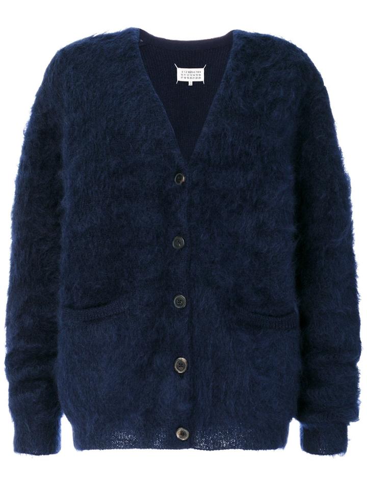 Maison Margiela Classic Knitted Cardigan - Blue