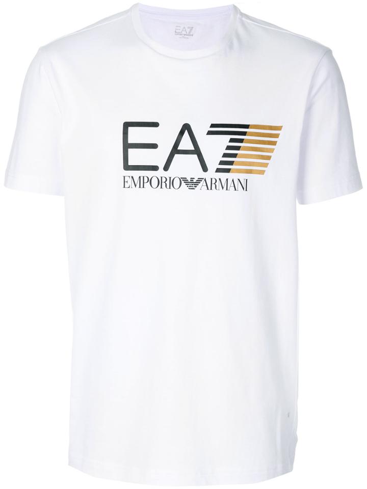 Ea7 Emporio Armani Logo Patch T-shirt - White