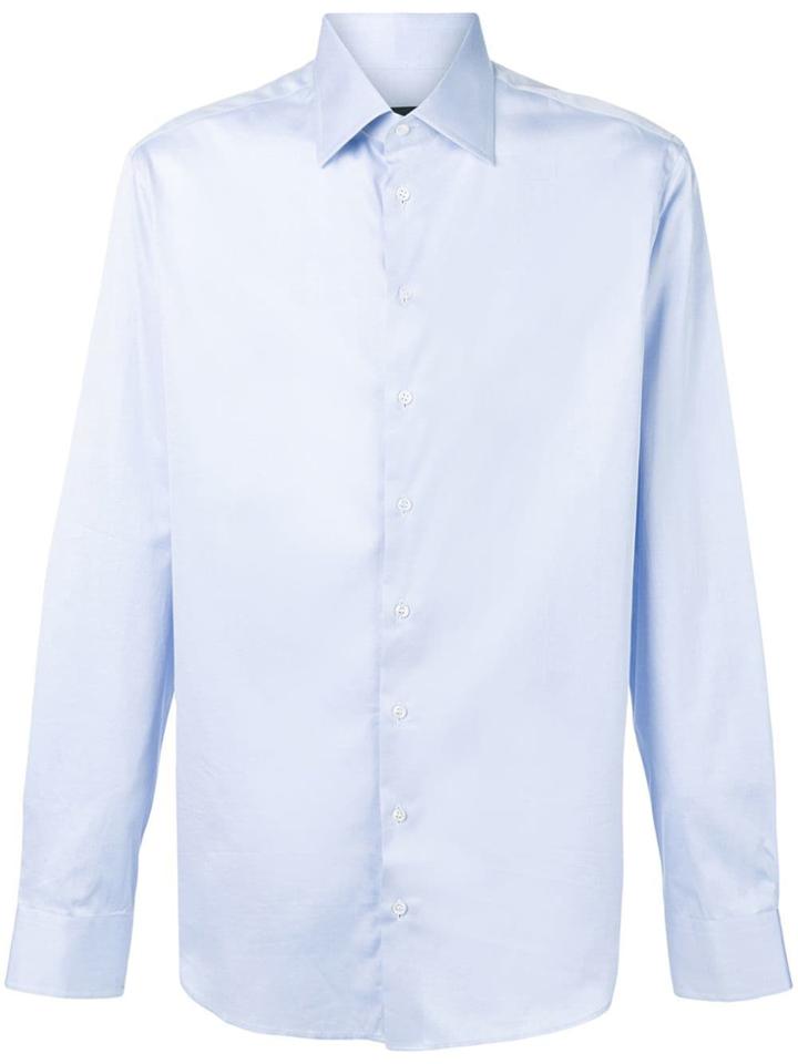 Giorgio Armani Cutaway Collar Shirt - Blue