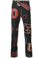 Doublet Patch Detail Trousers - Black