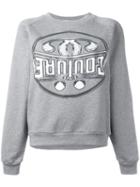 Moschino Double Question Mark Sweatshirt, Women's, Size: Small, Grey, Cotton