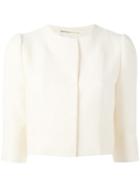 Max Mara Gelada Jacket, Women's, Size: 44, White, Cotton/polyester/acrylic/silk