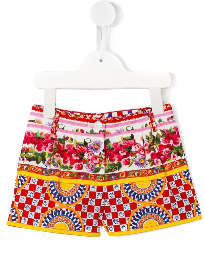 Dolce & Gabbana Kids - Mambo Print Shorts - Kids - Cotton - 36 Mth