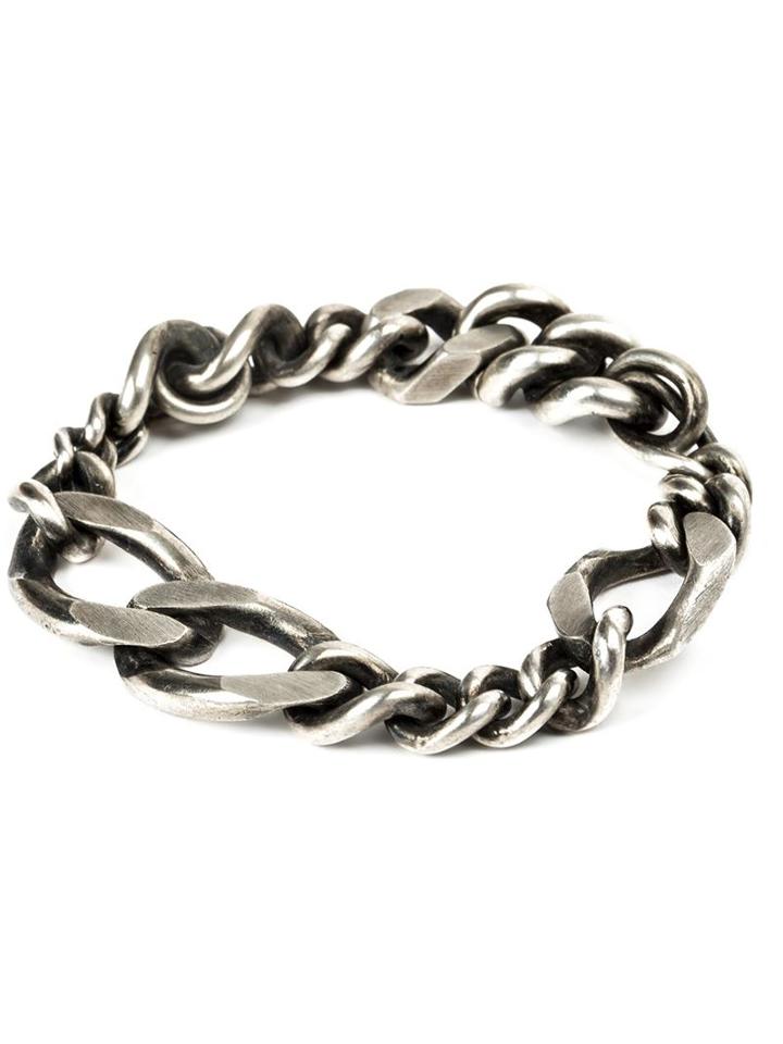Werkstatt:münchen Curb Chain Bracelet, Adult Unisex, Size: Large, Metallic
