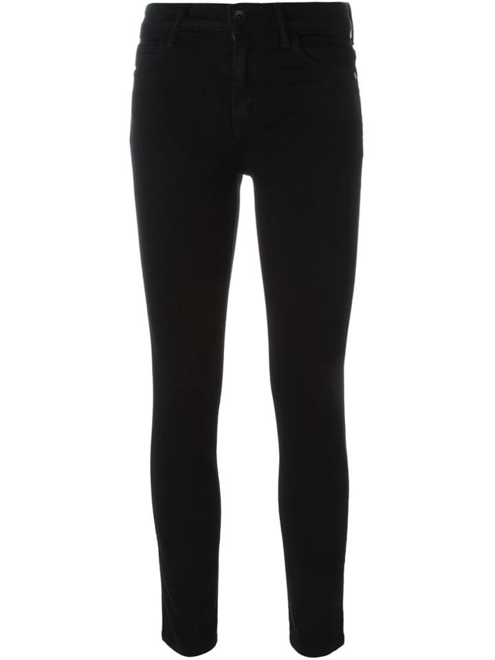 Helmut Lang Cropped Skinny Jeans - Black