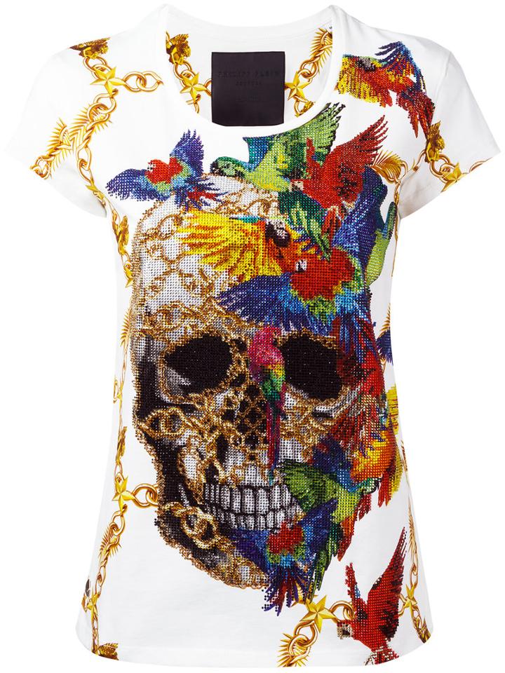 Philipp Plein Martha T-shirt, Women's, Size: Small, White, Cotton
