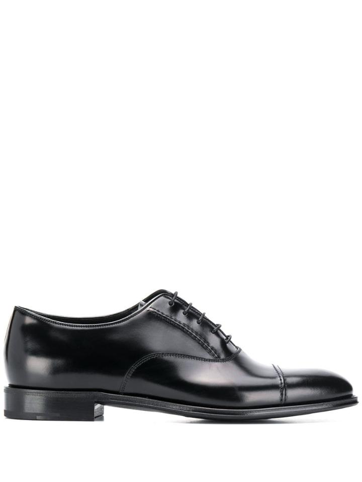 Prada Brushed Lace-up Shoes - Black
