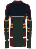 Y / Project Skinny Knit Crew Neck Long Sleeve Jumper - Blue