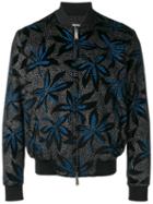 Dsquared2 Floral Bomber Jacket, Men's, Size: 48, Black, Cotton/viscose