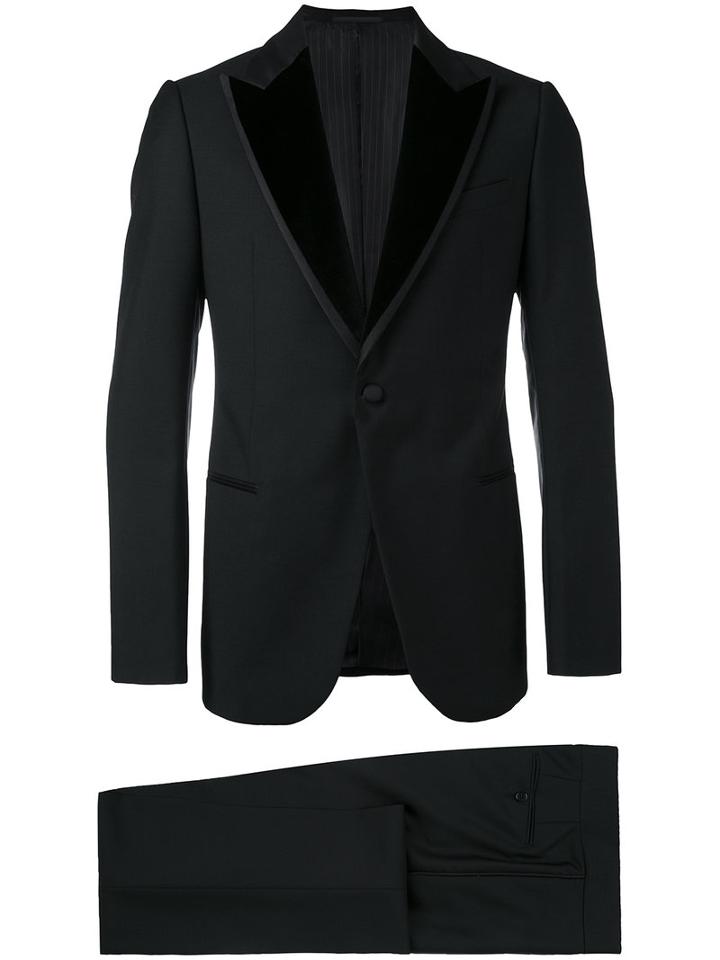 Evening Suit - Men - Silk/cotton/polyester/wool - 50, Black, Silk/cotton/polyester/wool, Armani Collezioni