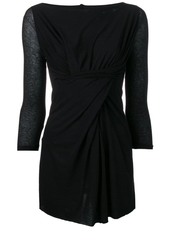 Rick Owens Lilies Twisted Top - Black