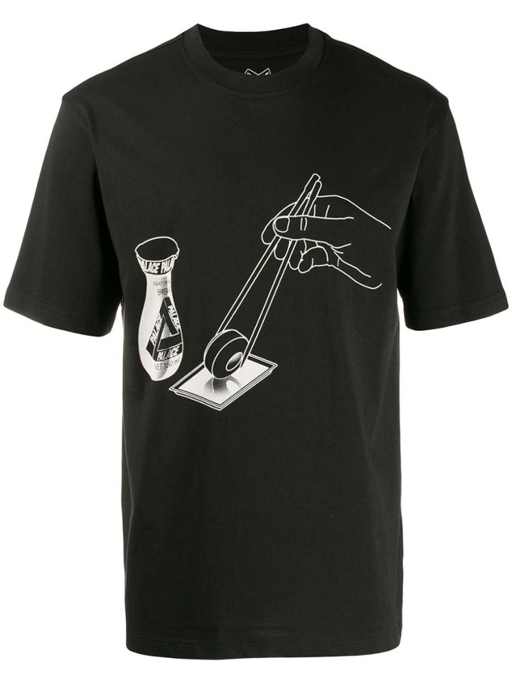 Palace Chopsticks Print T-shirt - Black