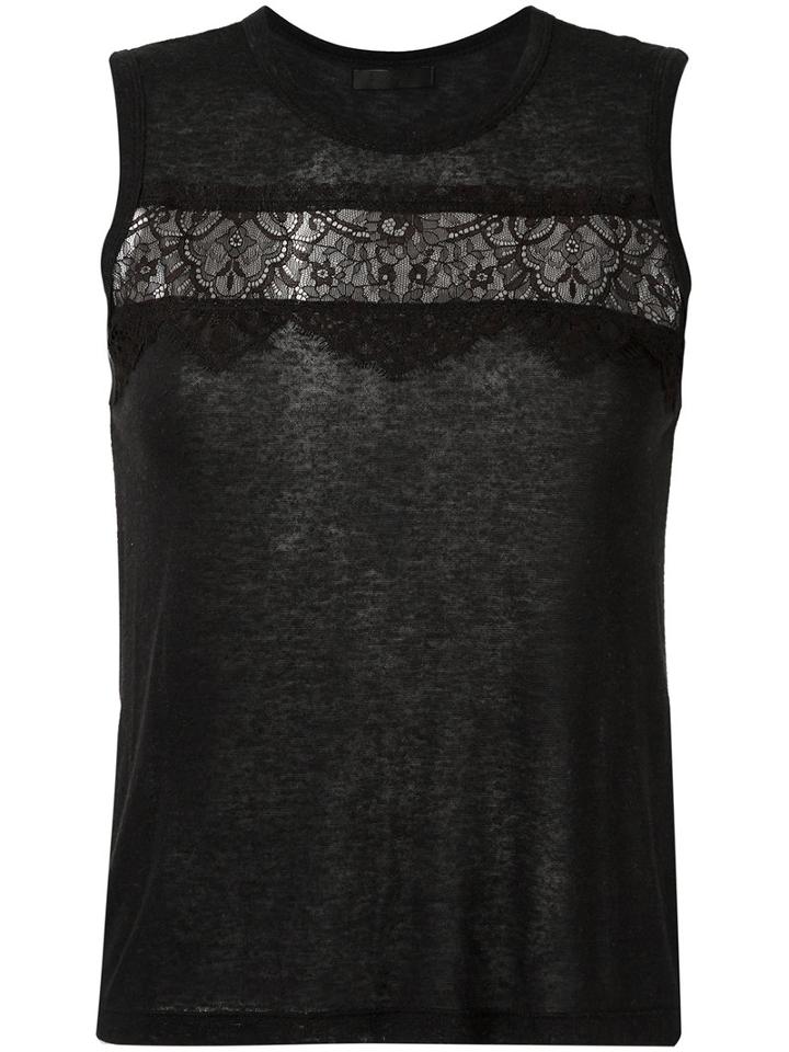 Talie Nk Sleeveless Top, Women's, Size: G, Black, Linen/flax/modal