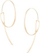 Annie Costello Brown Lasso Earrings - Gold