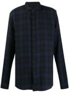 Deperlu Long Sleeve Check Print Shirt - Blue