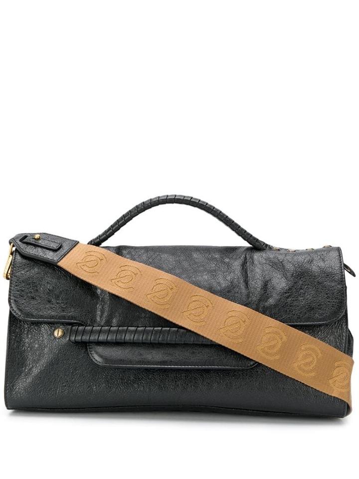 Zanellato Long Foldover Tote - Black