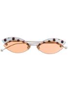 Fendi Eyewear Cat Eye Sunglasses - Orange