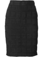 Moschino Vintage Square Panelled Skirt