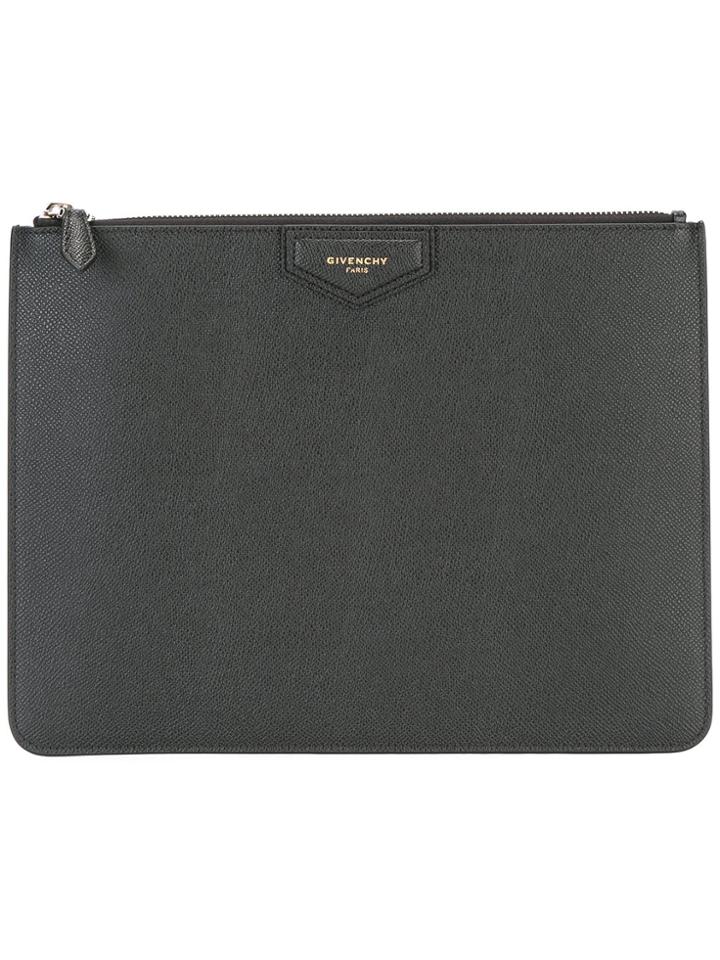 Givenchy Logo Zipped Pouch - Black