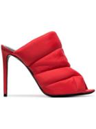 Nicholas Kirkwood Red 105 Puffed Nylon Mules