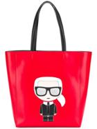 Karl Lagerfeld Ikonik Soft Shopper - Red