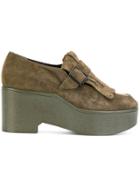 Robert Clergerie Xati Platform Loafers - Green