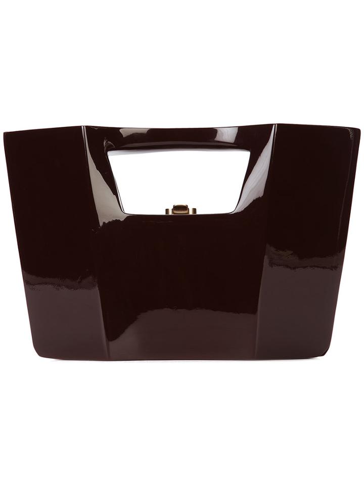 Rocio Iman Tote, Women's, Brown, Wood