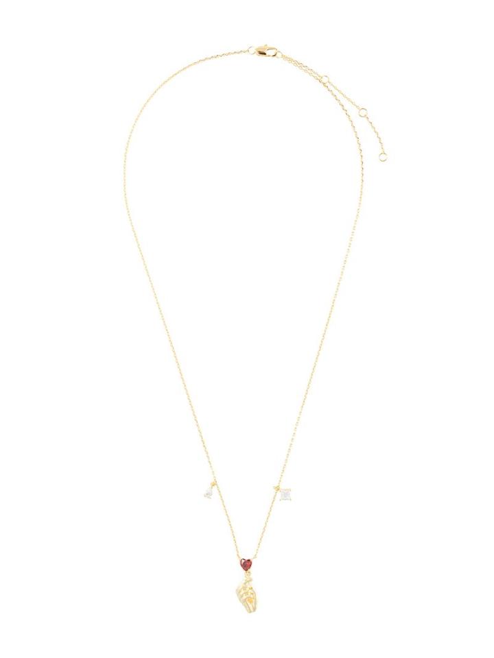 Ooak Mini Heart Necklace - Gold