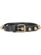Philosophy Di Lorenzo Serafini Gold-tone Hardware Belt, Women's, Size: 85, Black, Leather/metal
