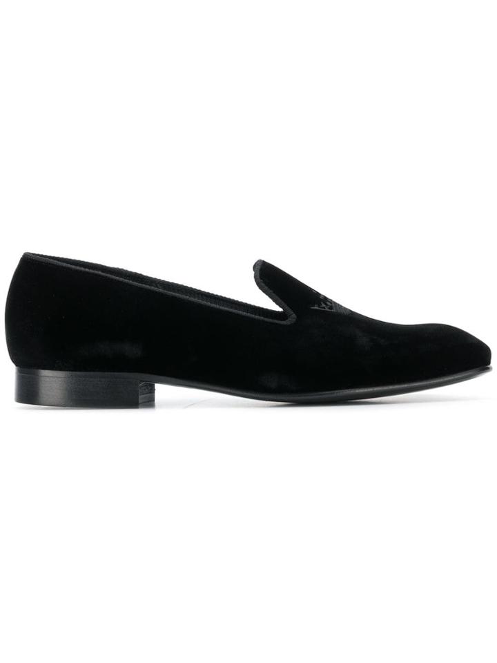 Church's Embroidered Crown Loafers - Black