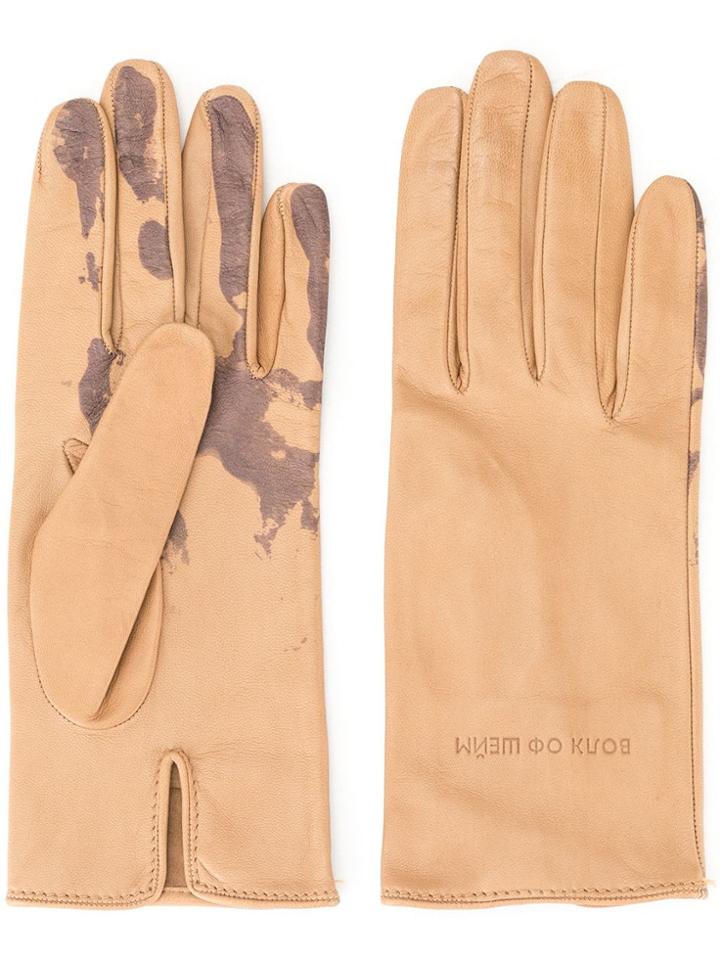 Walk Of Shame Blurred Gloves - Brown