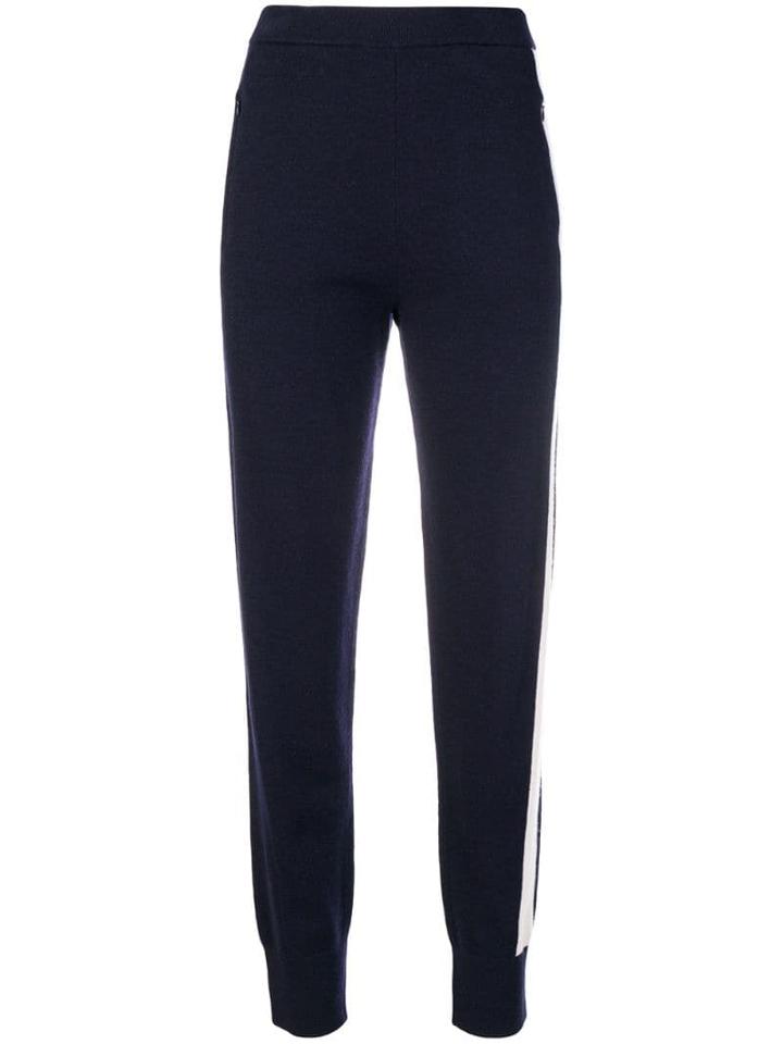 Joseph Contrasting Strap Trousers - Blue