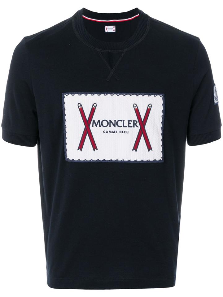 Moncler Gamme Bleu Sweatshirt Style T-shirt - Blue