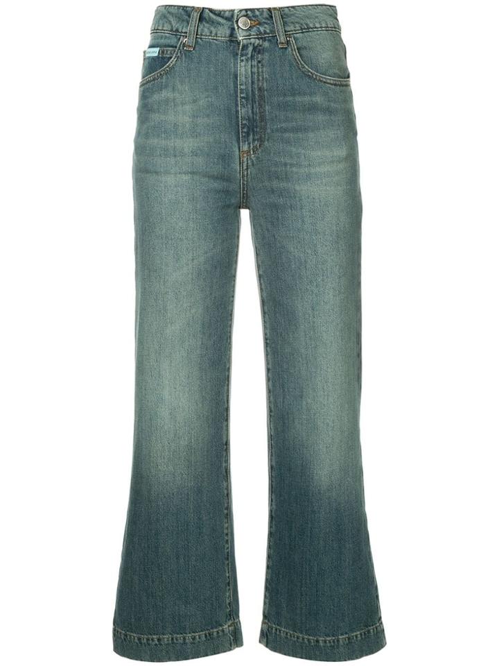 Alexa Chung Straight Leg Trousers - Blue