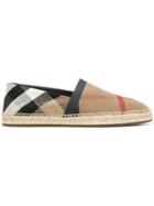 Burberry Check Espadrilles - Neutrals