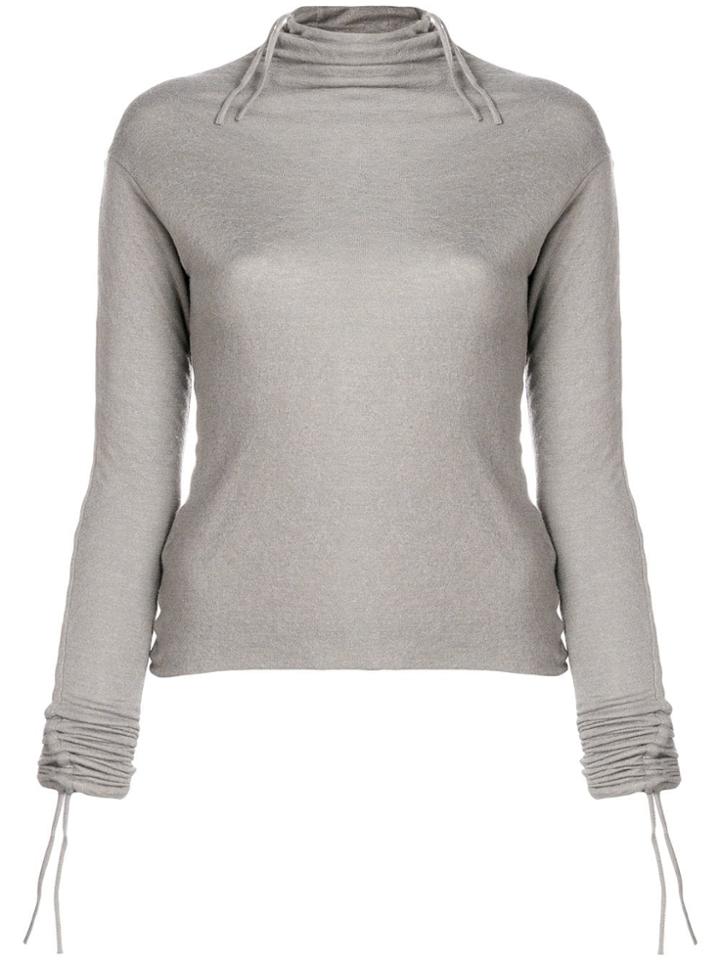 Andrea Ya'aqov Turtleneck T-shirt - Grey