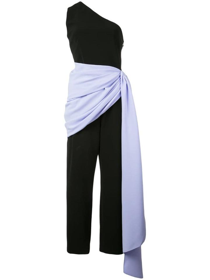 Christian Siriano Wrapped Waist Jumpsuit - Black