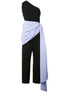 Christian Siriano Wrapped Waist Jumpsuit - Black