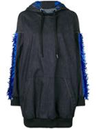 No Ka' Oi Oversized Denim Hoodie - Blue