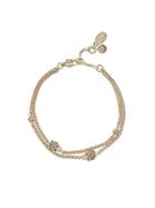 Alexander Mcqueen Skulls Bracelet - Gold