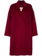 Twin-set Concealed Fastening Coat - Red